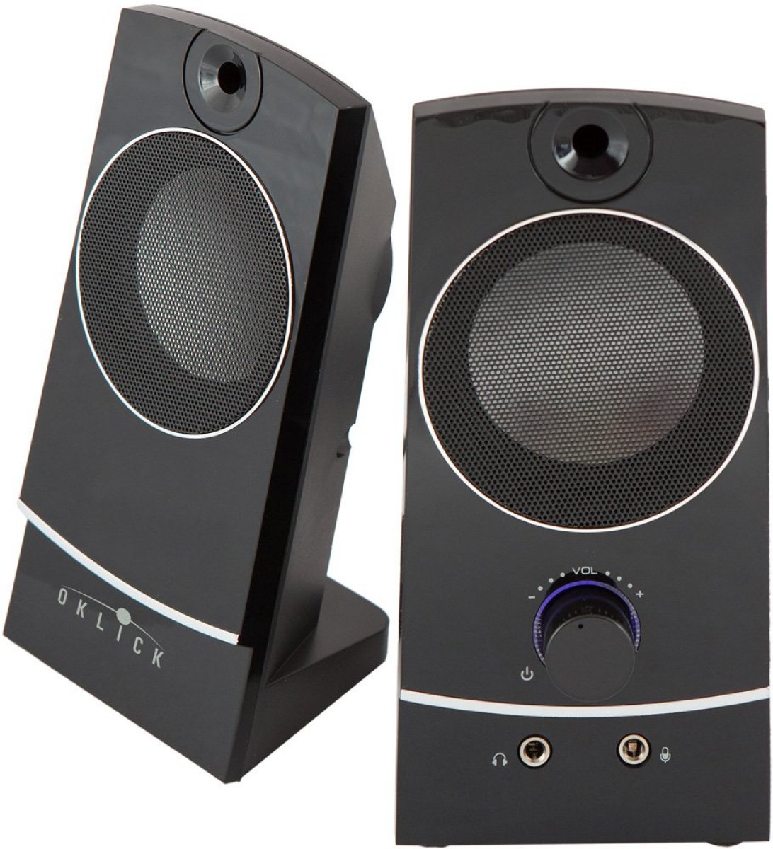 Изображение товара Колонки Oklick OK-118 2.0 черный 4 Вт акустика для компьютера