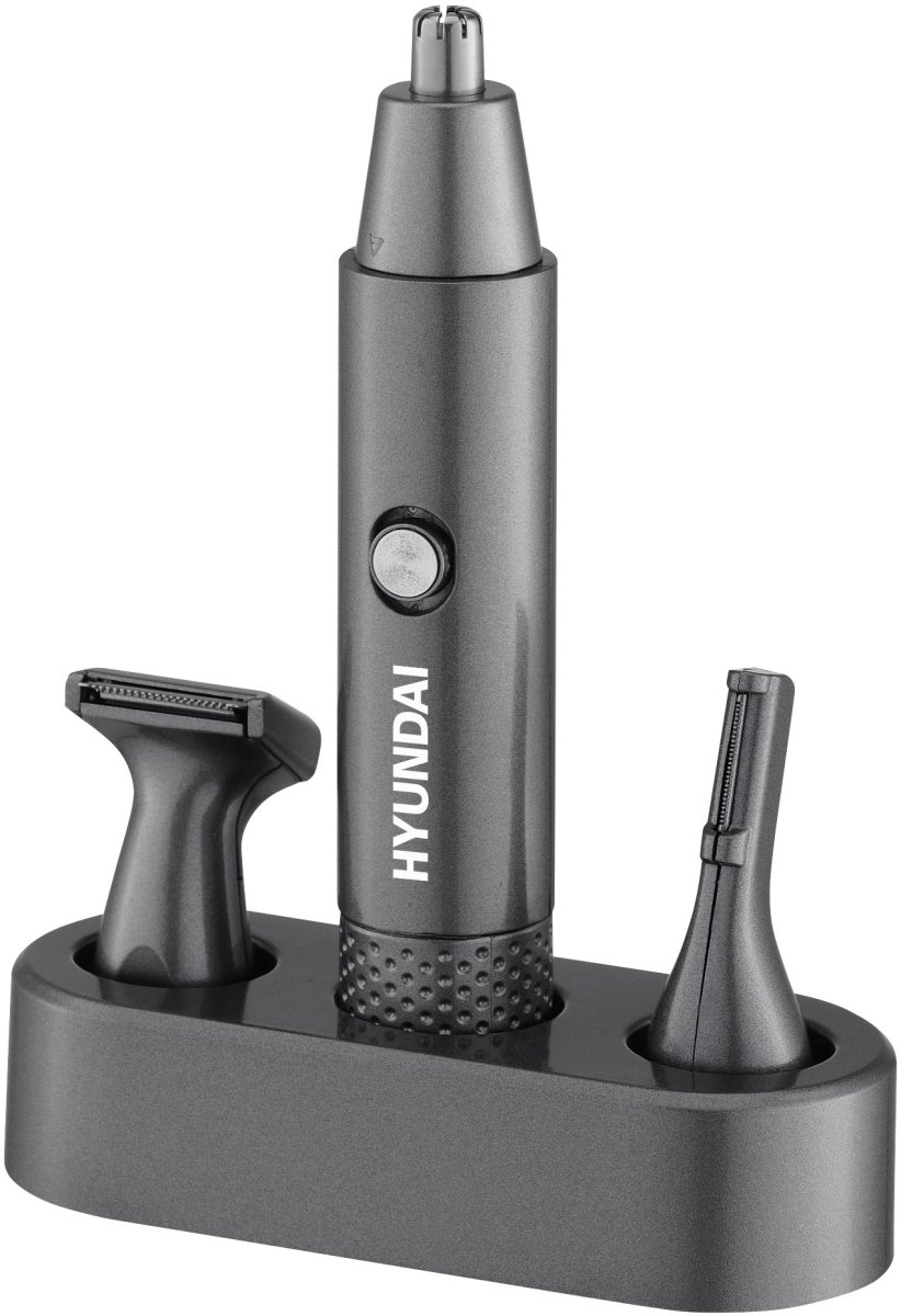 Изображение товара Триммер Hyundai H-HT6010 графит/черный с 3 насадками для лица и тела