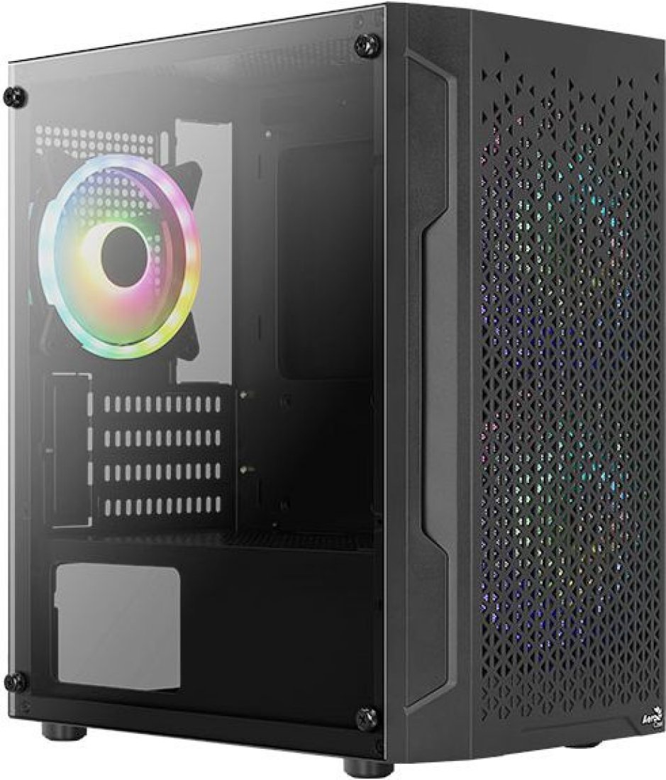 Изображение товара Компьютерный корпус Aerocool Trinity Mini-G-BK v2 черный без БП mATX 6x120mm 1xUSB2.0 2xUSB3.0 audio bott PSU