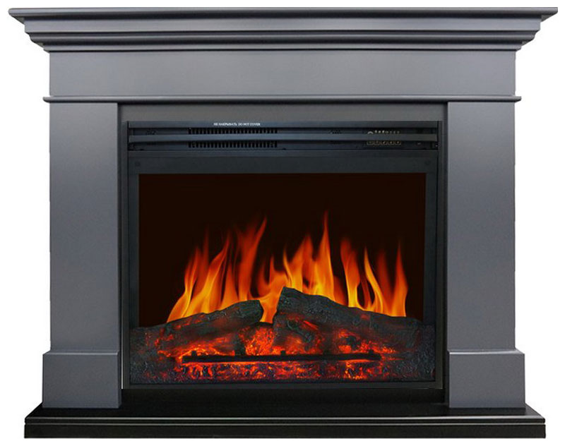 Изображение товара Электрокаминокомплект Royal Flame California серый графит с очагом Jupiter FX New