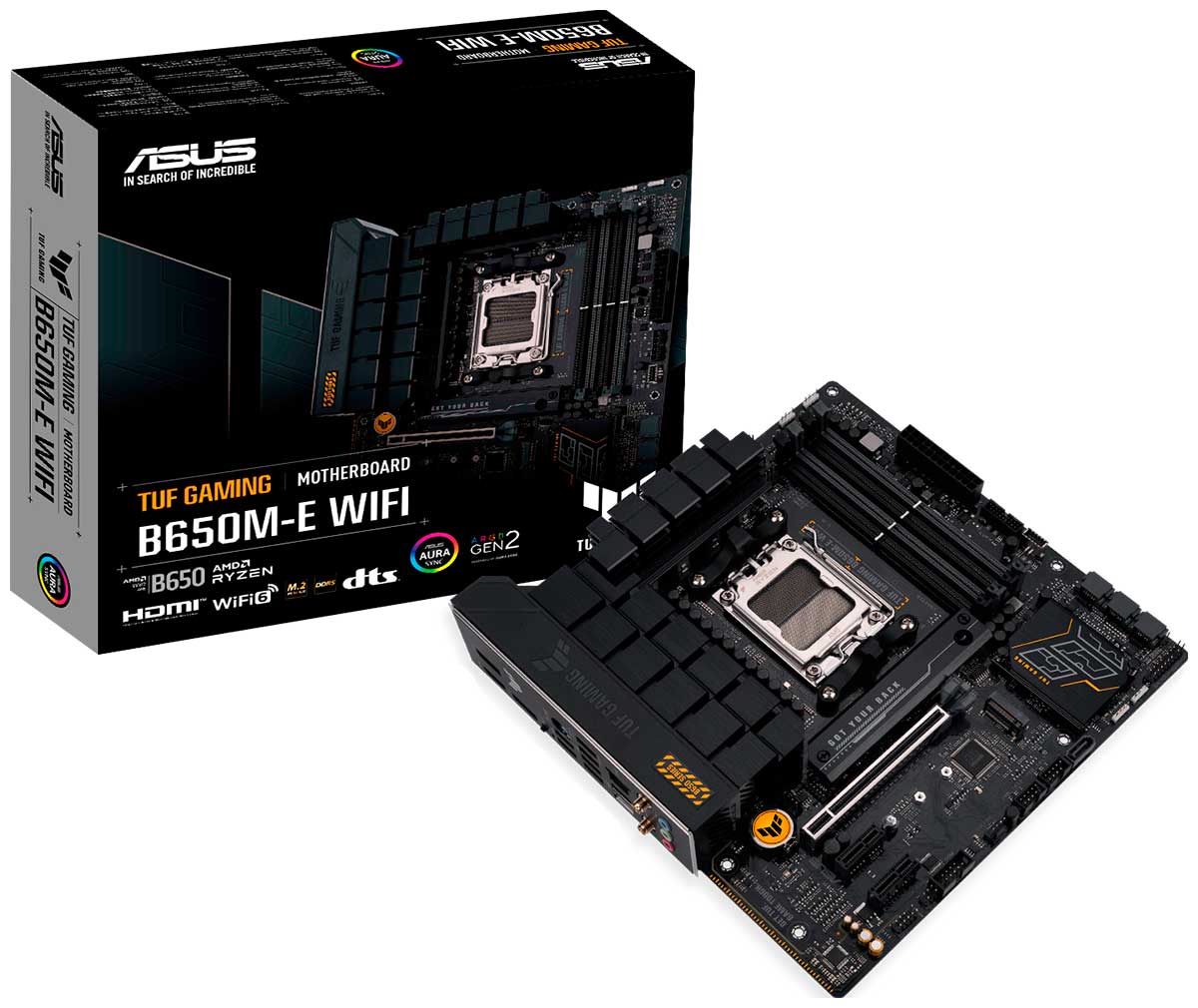 Изображение товара Материнская плата Asus TUF GAMING B650M-E WIFI AM5 Micro-ATX DDR5