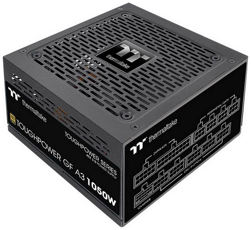 

Блок питания Thermaltake Toughpower GF A3 1050W ATX 3.0 GOLD (PS-TPD-1050FNFAGE-H), Черный