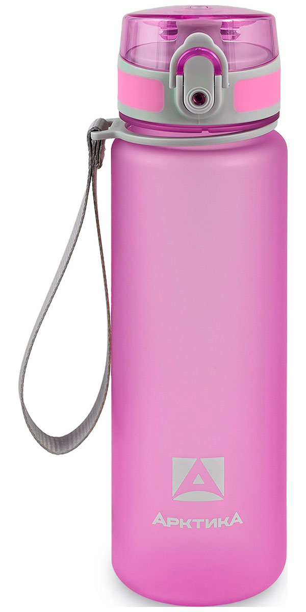 Изображение товара Бутылка тритановая Арктика 500 мл лавандовая матовая, с ситечком (арт. 720-500)