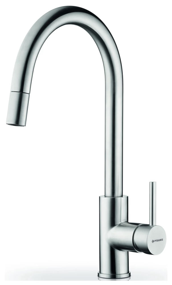 

Кухонный смеситель Pyramis VERISMO, нержавеющая сталь (090917401)