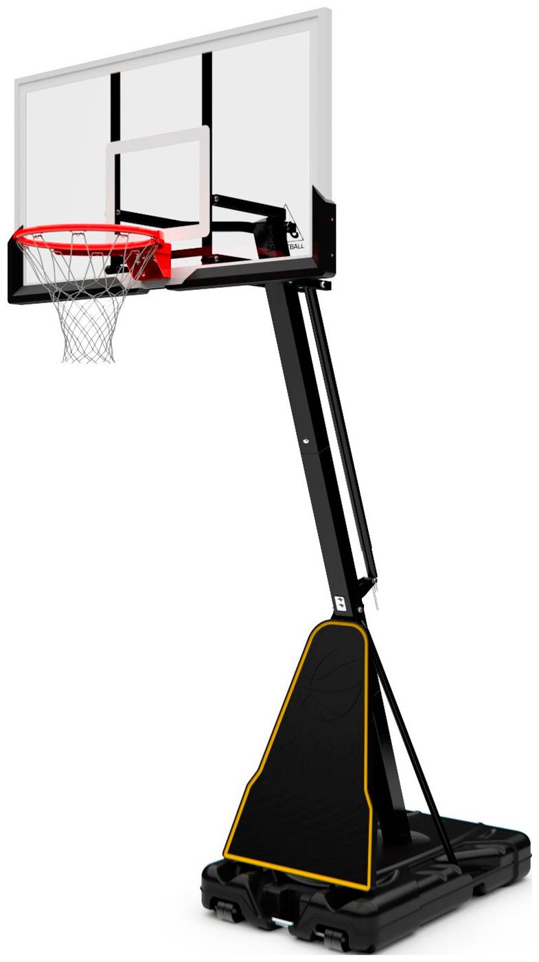 Изображение товара Портативная баскетбольная стойка DFC REACTIVE 54G с стеклянным щитом регулируемая