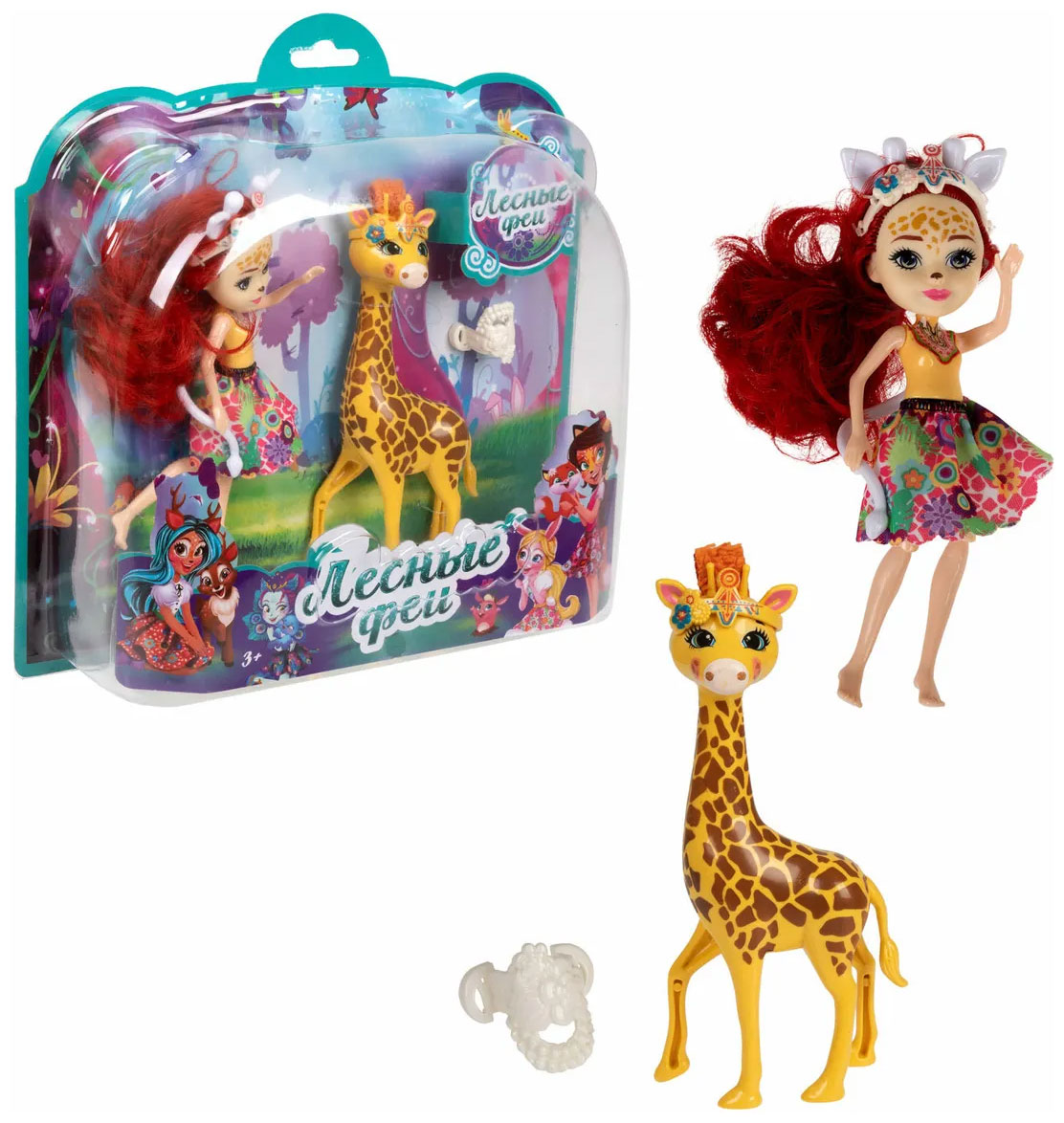 

Кукла модельная 1 Toy Лесные Феи с жирафом, 16 см (Т24026)