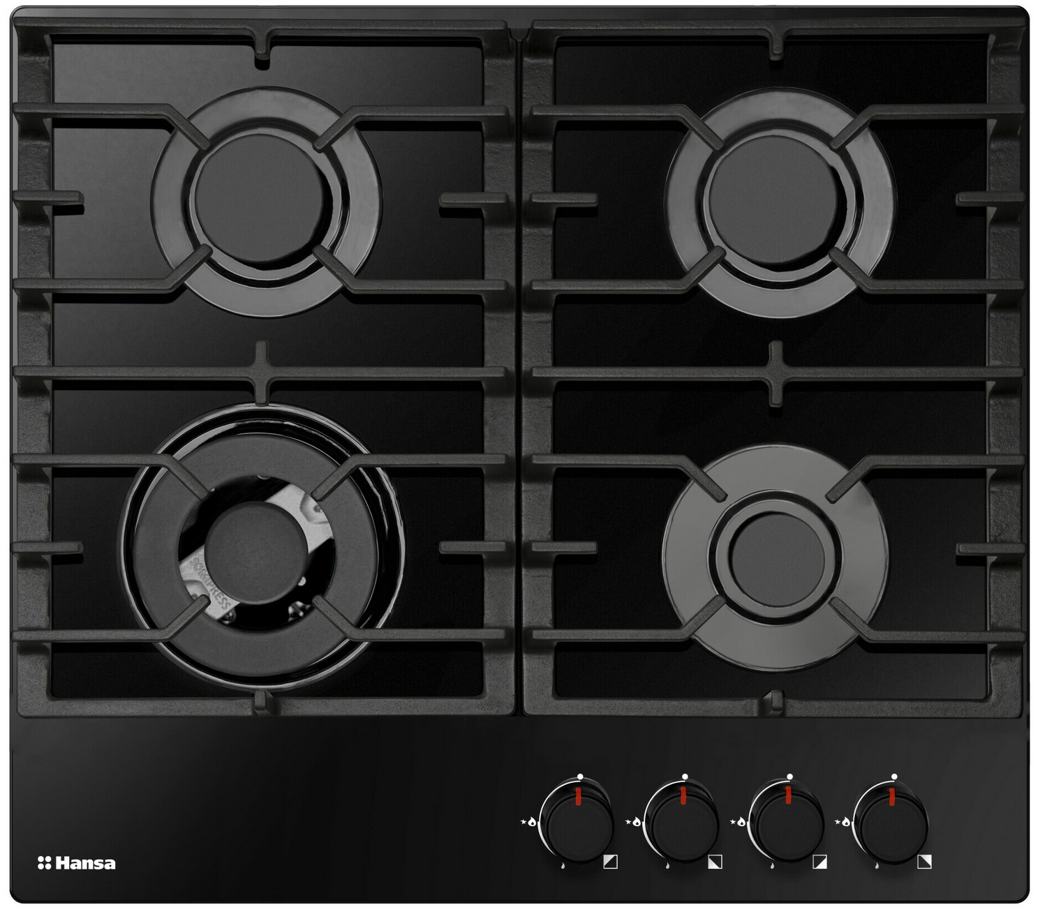Изображение товара Газовая варочная панель Hansa BHKS671830 с автоподжиг и WOK-конфоркой