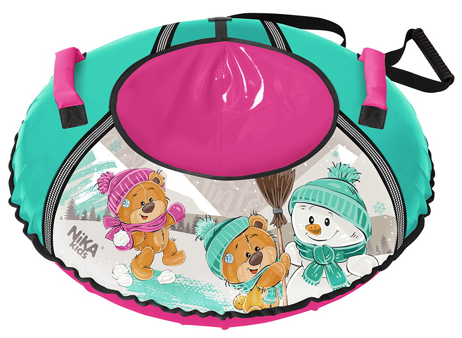 Изображение товара Тюбинг Ника ТБ1КР-70 для зимних развлечений детей с рисунком