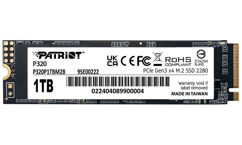 SSD накопитель Patriot Memory M.2 1024GB P320 (P320P1TBM28) SSD накопитель Patriot Memory M.2 1024GB P320 (P320P1TBM28)