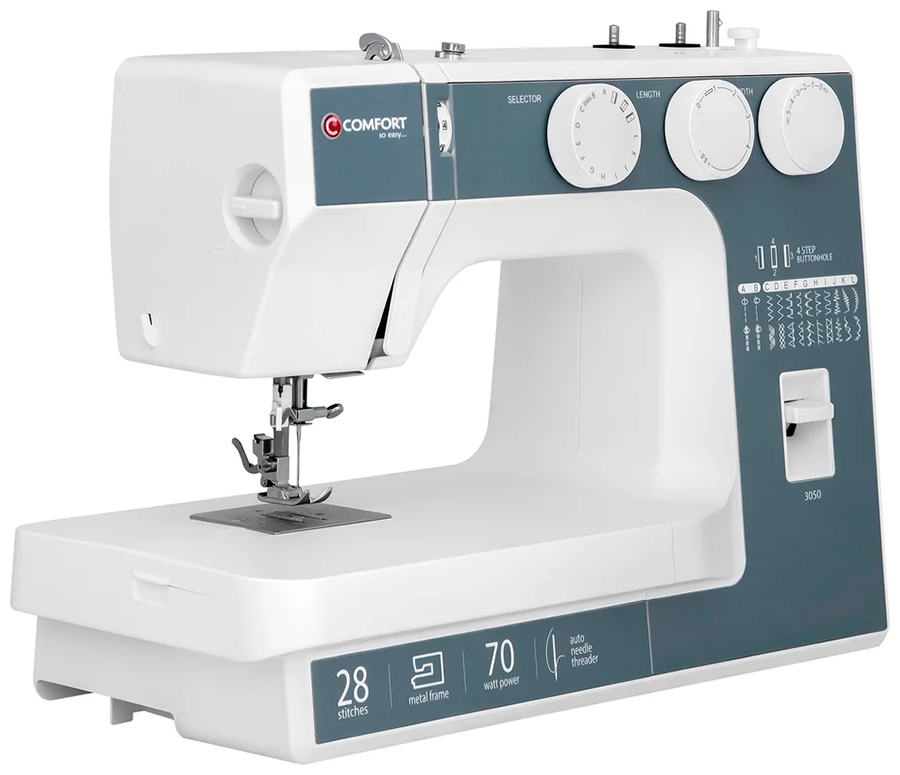 

Швейная машина Comfort 3050, Белый/серый