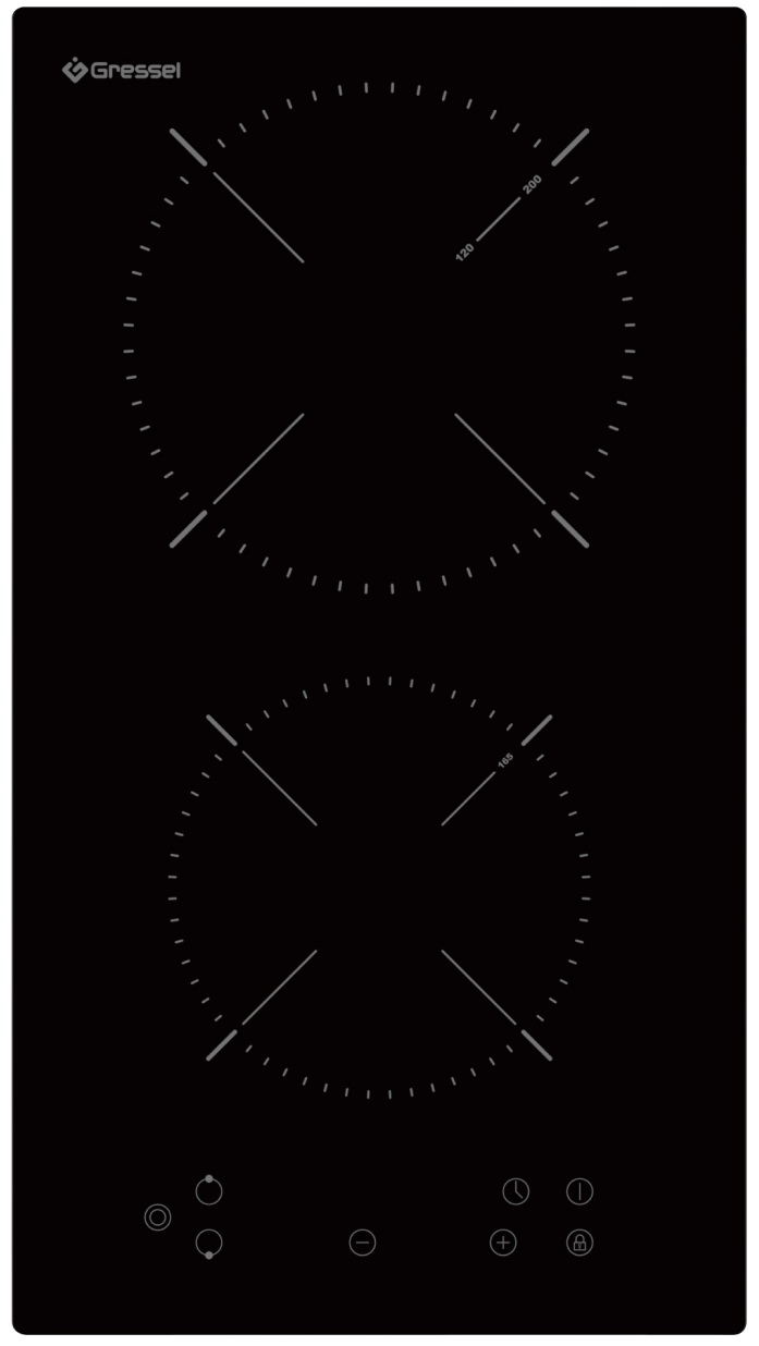 

Электрическая варочная панель Gressel U30D28S000, Черный