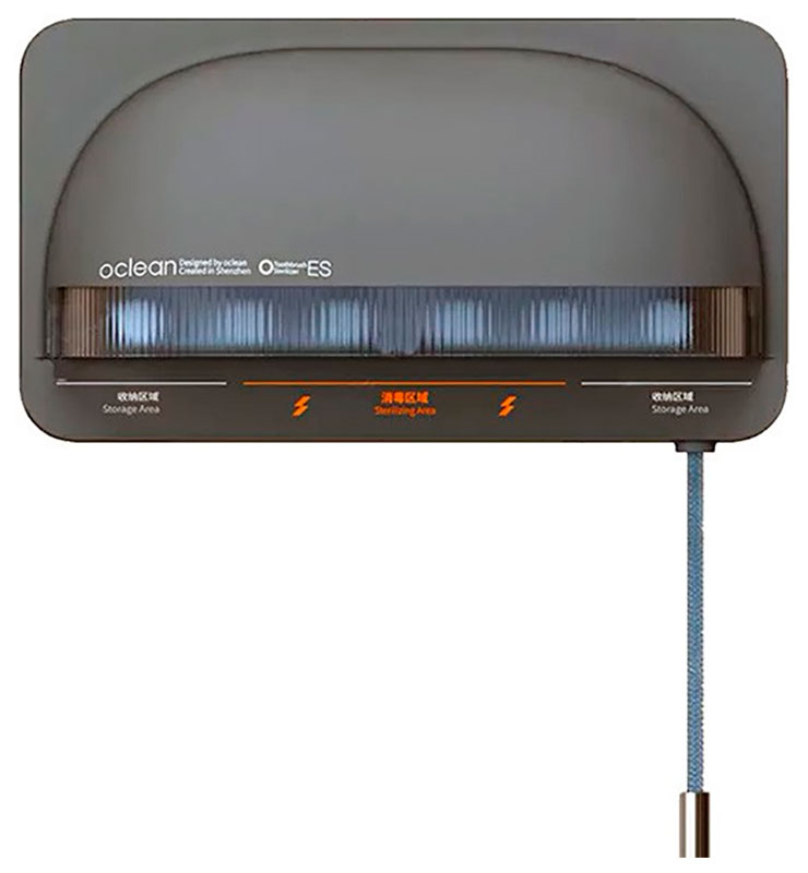 Изображение товара Ультрафиолетовый стерилизатор для зубных щеток Oclean S1 серый