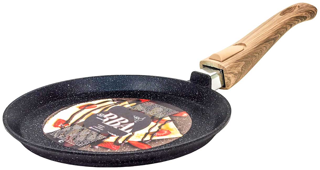 Изображение товара Блинница Panairo ECO induction c крышкой и съемной ручкой, 22 см, индукция (ECO-BLIN-22-SrusD-I)