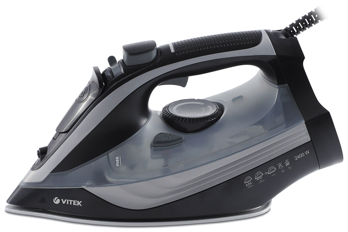 Утюг Vitek VT-8349 2400Вт черный/серый