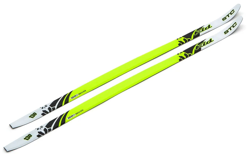 Изображение товара Лыжи беговые STC STEP Kid Lemon, рост 130, комплект 75 мм, Россия