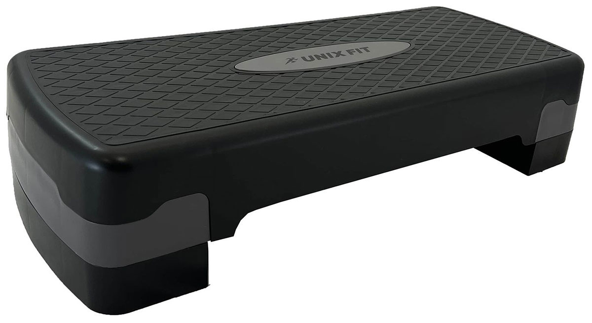 Изображение товара Степ-платформа Unix Fit для фитнеса, 2 уровня, 68 см, серый (SPU68WGY)