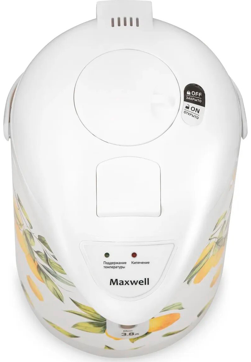 Изображение товара Термопот Maxwell (MW-1756) 3.8л., 750 Вт, белый/рисунок