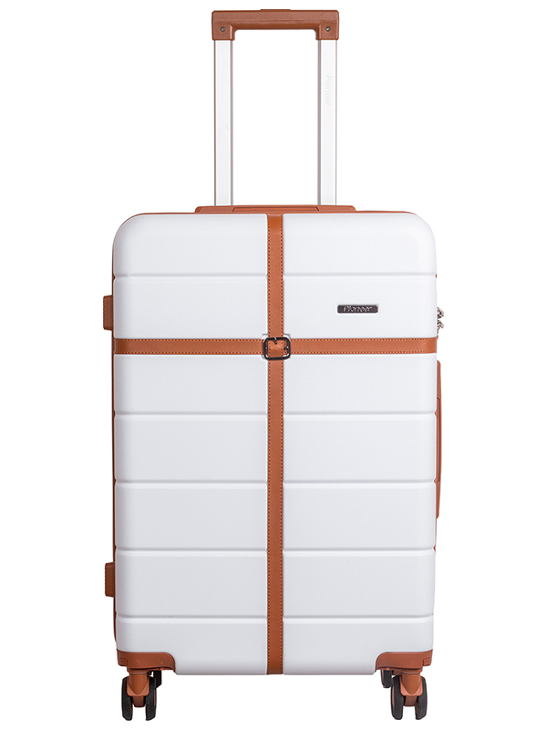 Изображение товара Чемодан Pioneer Retro PS-04124 белый с коричневым 65 л