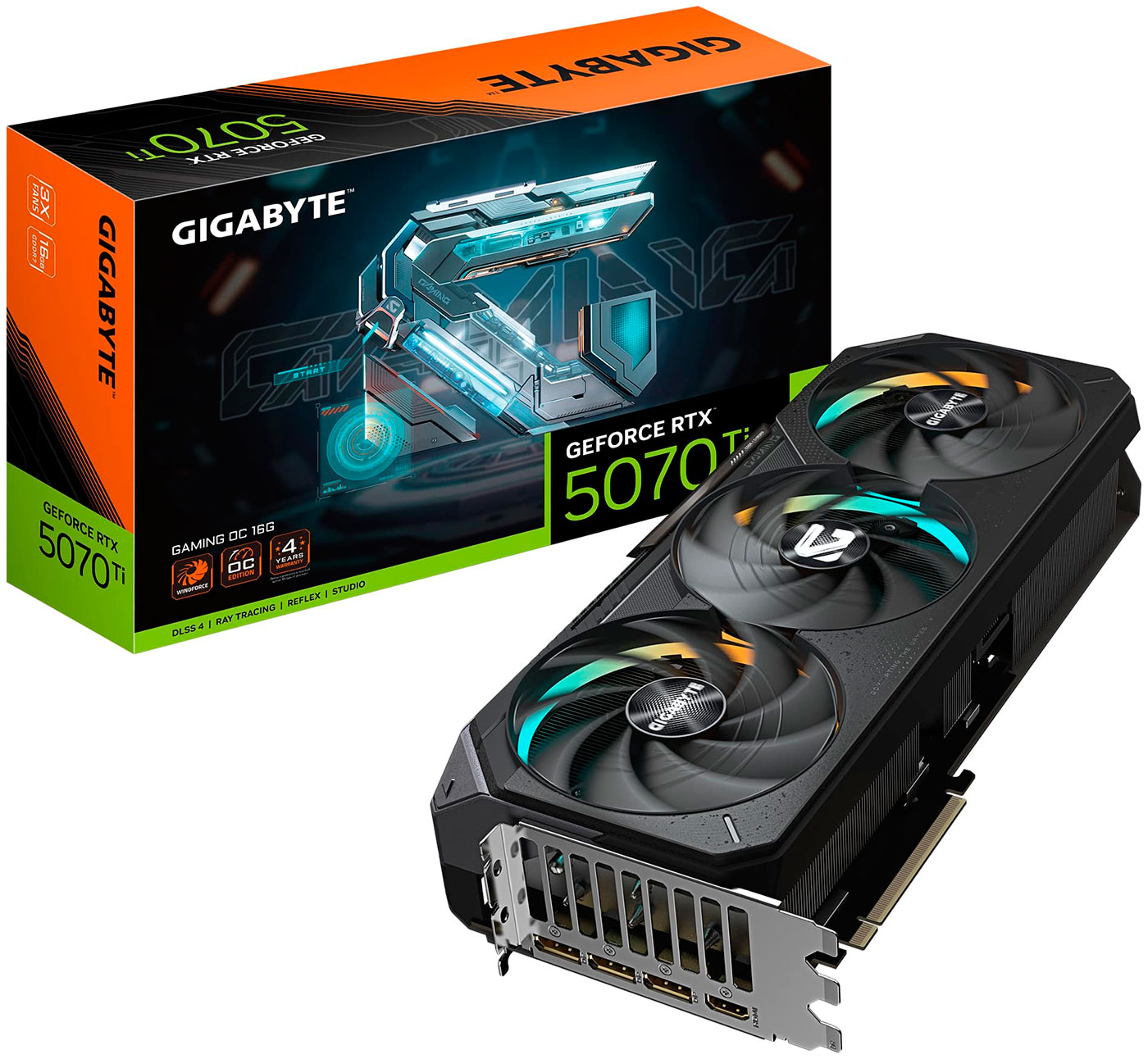 Изображение товара Видеокарта Gigabyte GeForce RTX 5070 Ti GAMING OC 16GB (GV-N507TGAMING OC-16GD)