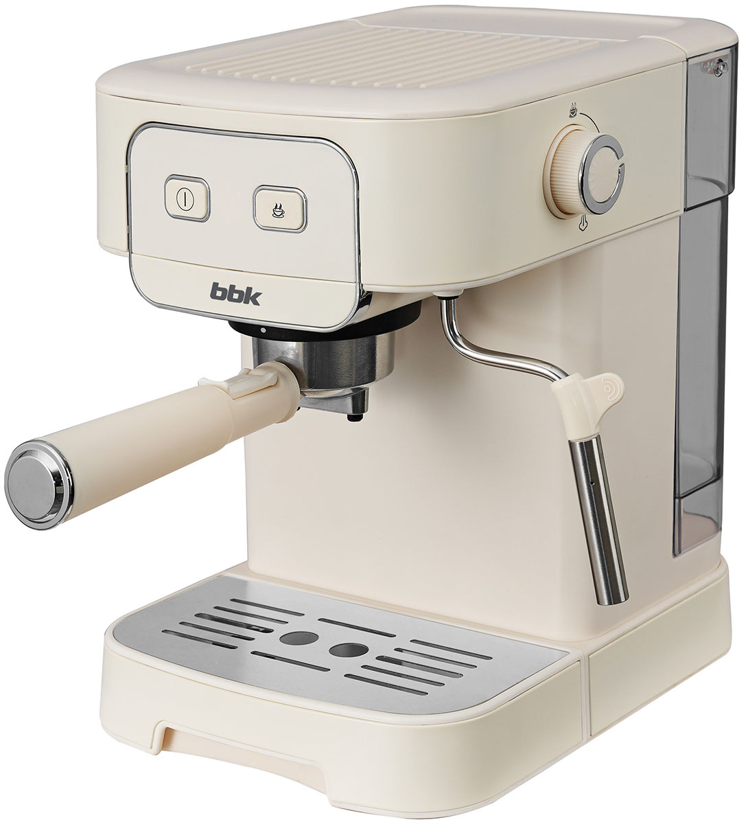 Изображение товара Кофеварка рожковая BBK BCM1504 слоновая кость мощность 1200 Вт 20 Бар