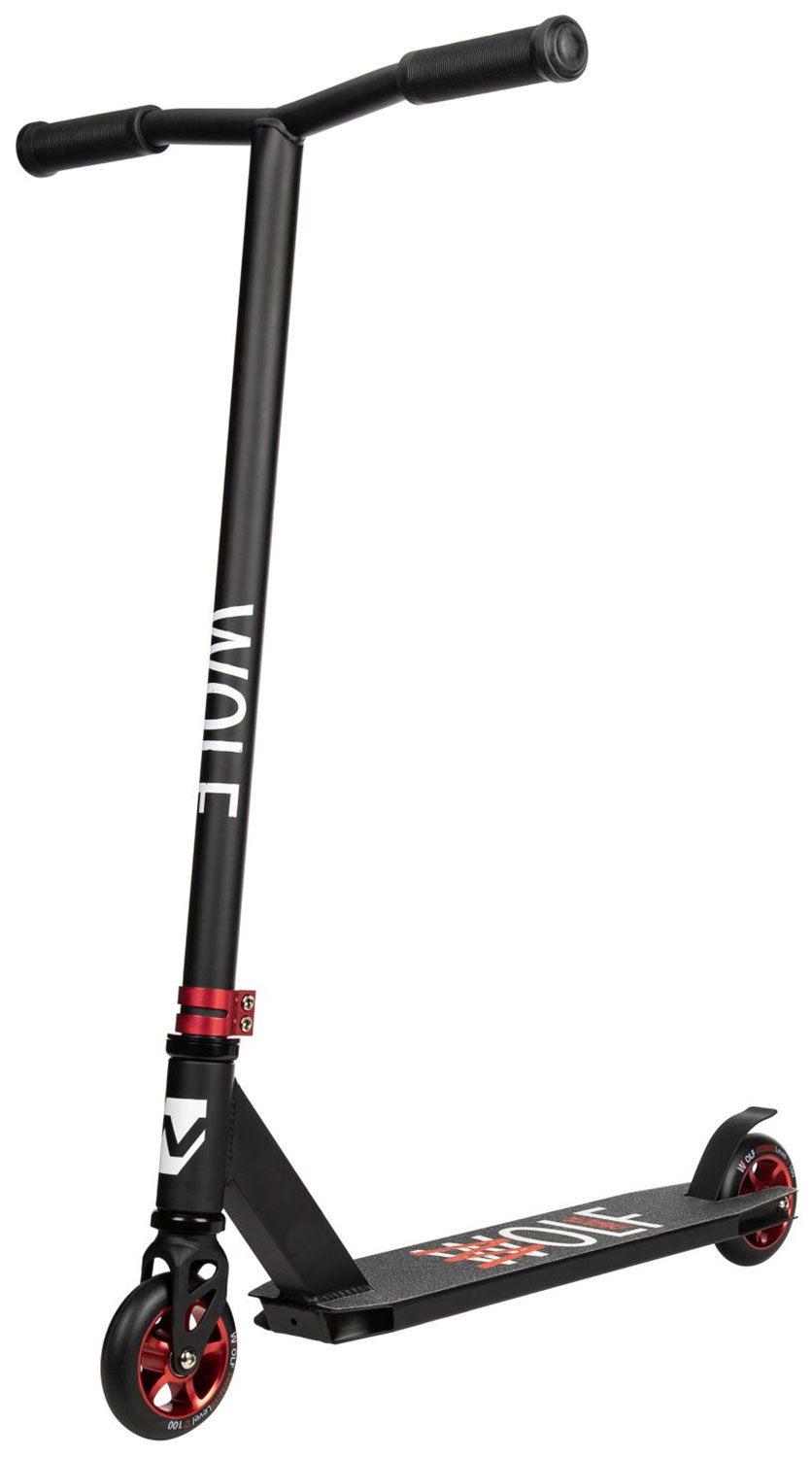 Изображение товара Самокат Novatrack Wolf 30 трюковый 100 мм с алюминиевой декой и стальной стойкой