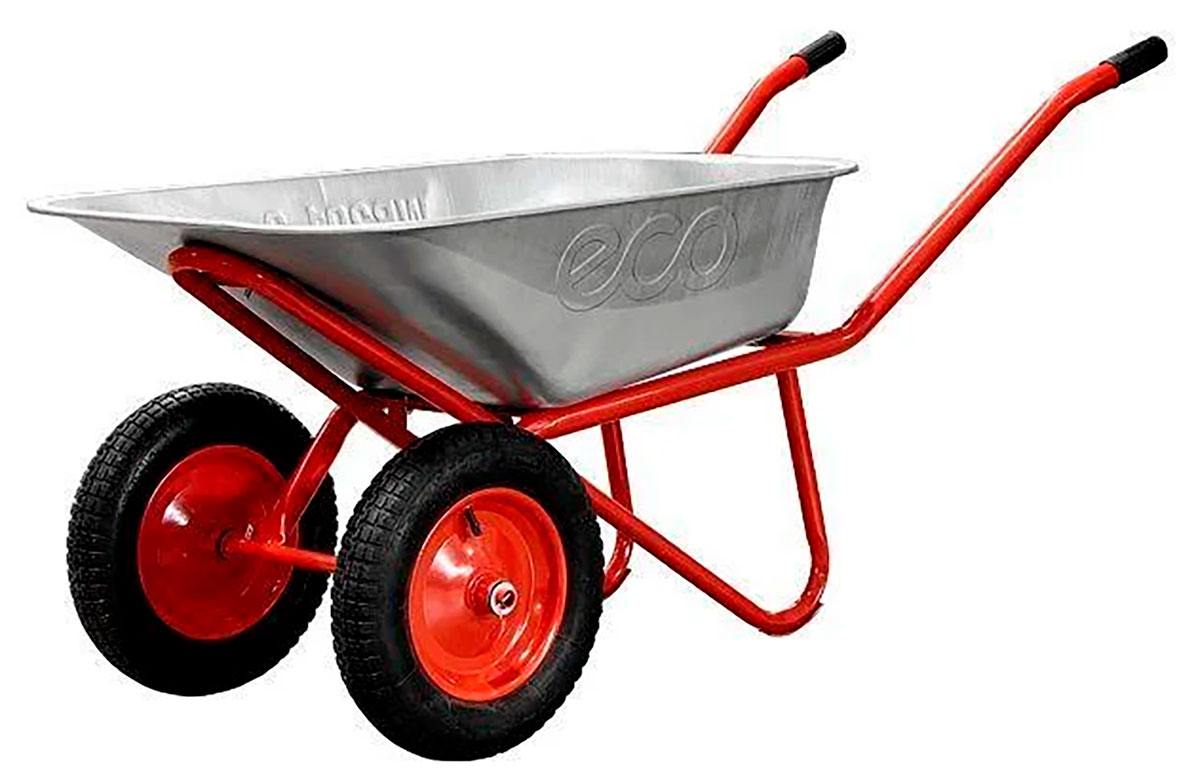 Изображение товара Строительная тачка Eco WB201-2 90л 200кг 2 пневмоколеса 8"