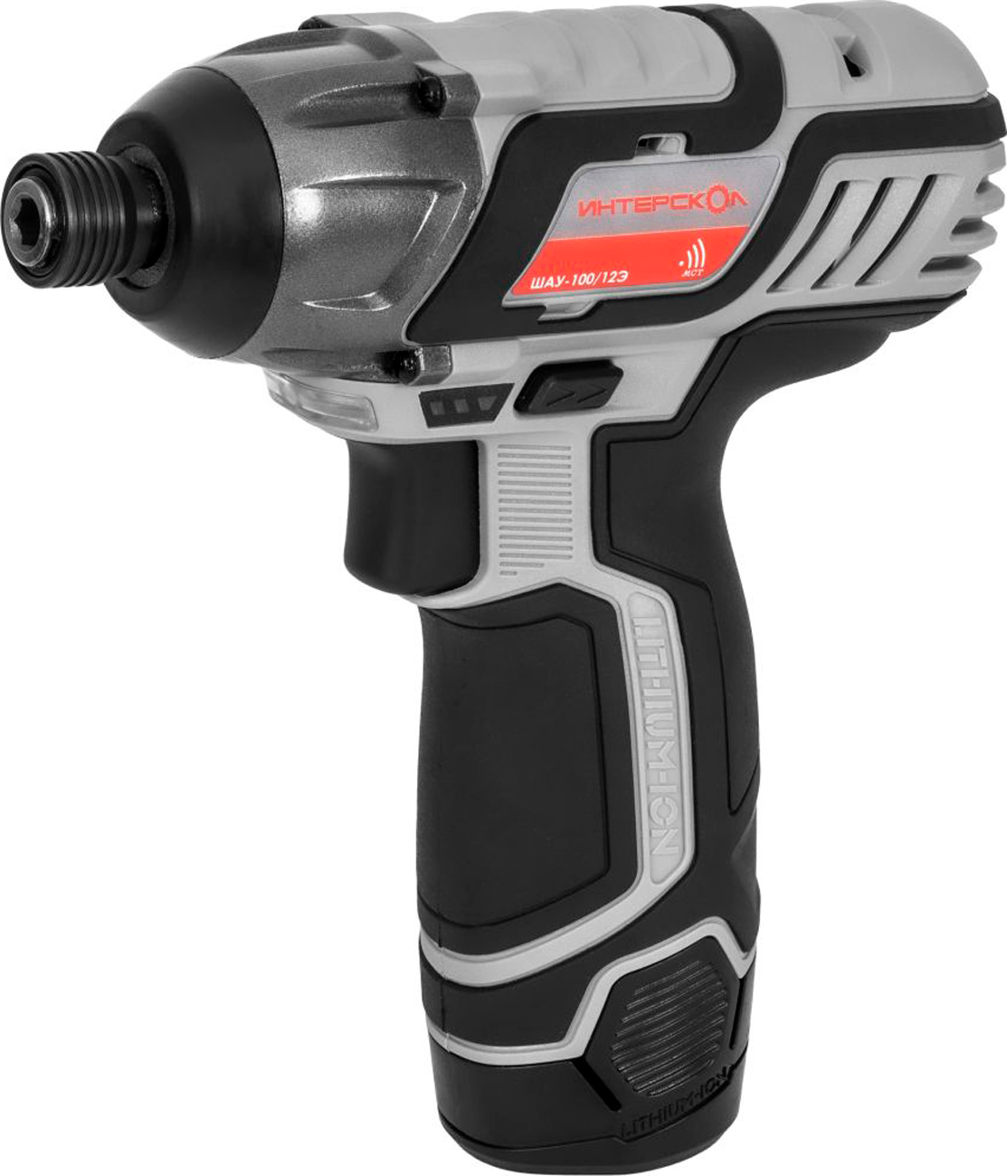 Изображение товара Ударный аккумуляторный шуруповерт Интерскол ШАУ-100/12Э АПИ-Т (Li-ion, кейс, 2 аккум., 20 Ач, ЗУ) 808.2.2.70