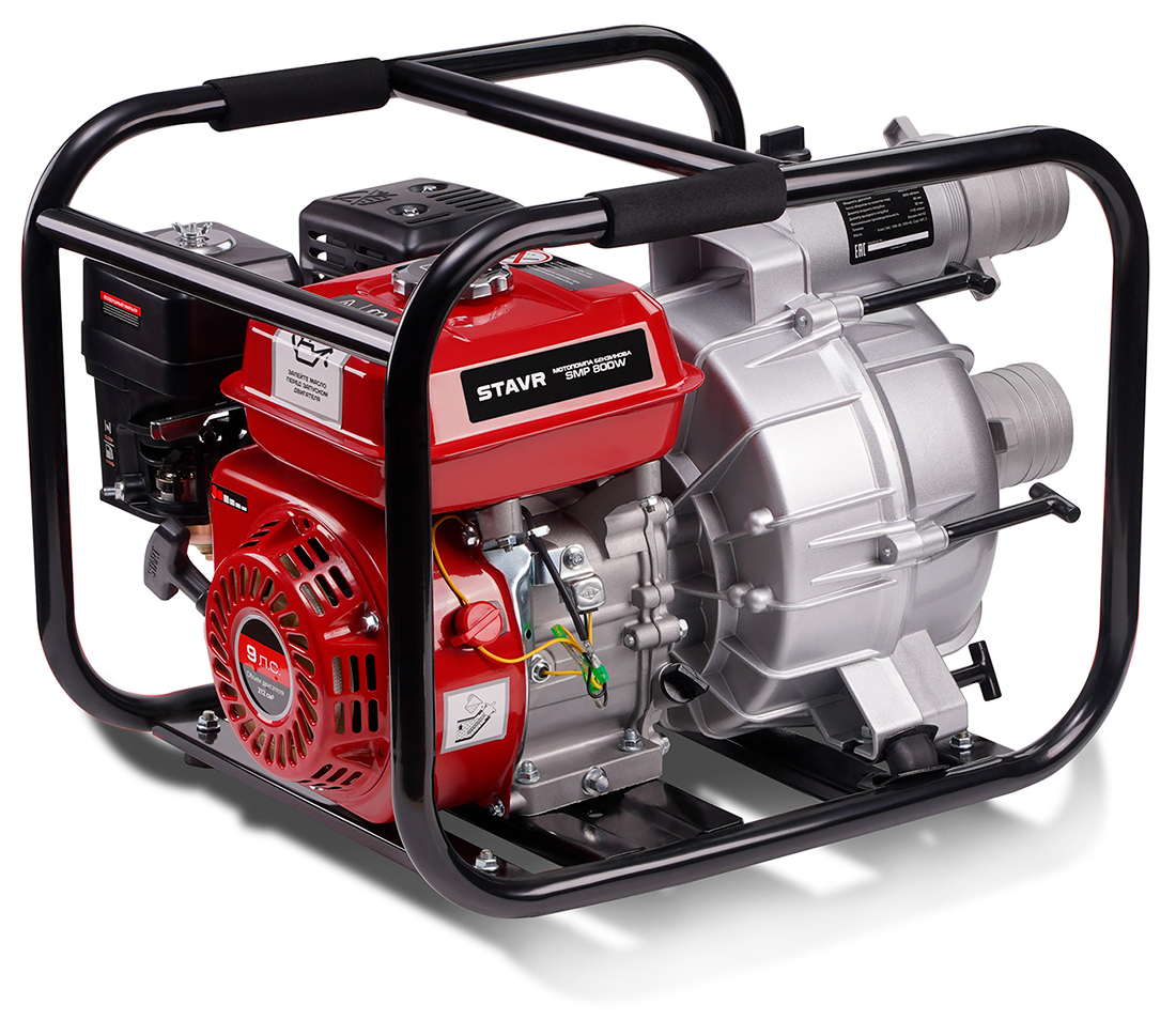 

Мотопомпа Ставр SMP 80DW, Серый/красный