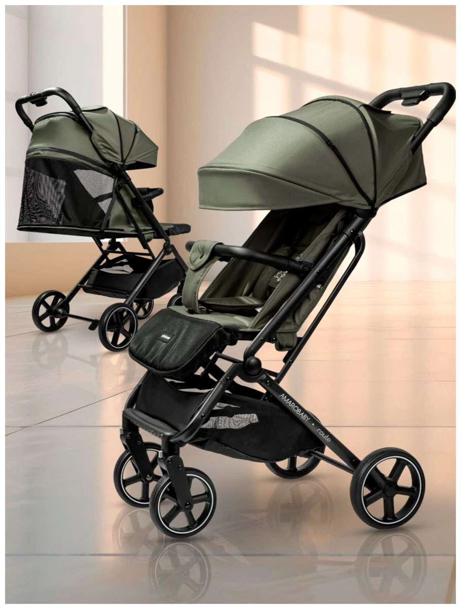 Изображение товара Коляска прогулочная Amarobaby Route, хаки, AB23-10ROUTE/26