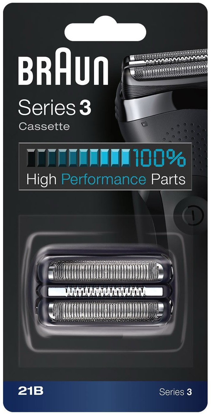 Изображение товара Сетка и режущий блок Braun для бритв 3 серии 21B, черный