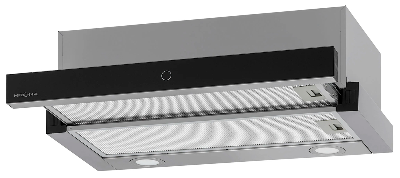Изображение товара Встраиваемая вытяжка Krona KAMILLA T SENSOR 600 Inox черный 600 м3ч