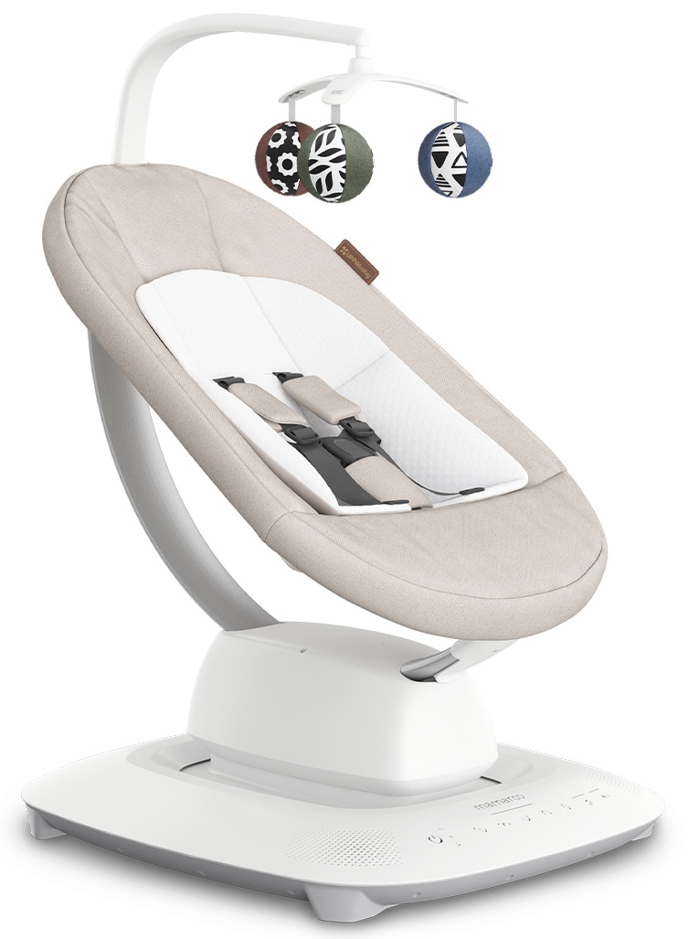 Изображение товара Кресло-качалка UPPAbaby mamaRoo Charlie - Sand Melange (2001-MRO-EU-CHR)