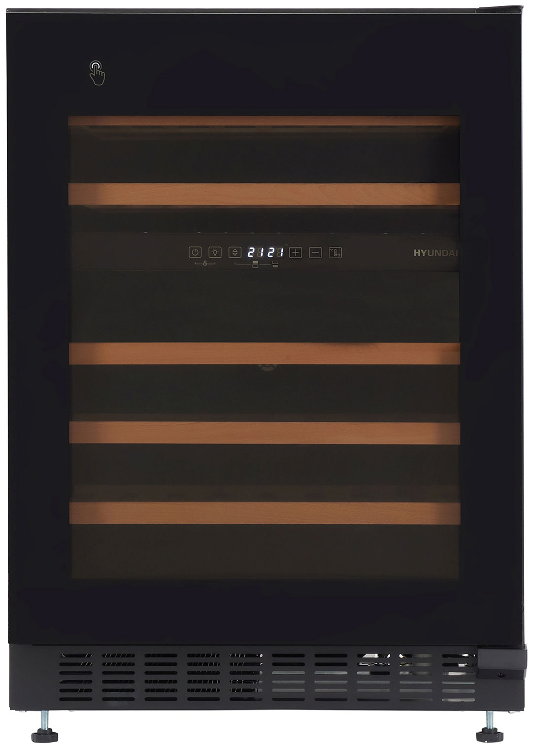 Изображение товара Встраиваемый винный шкаф Hyundai HBWC 0862 DUT черный, 129 л, 2 зоны охлаждения