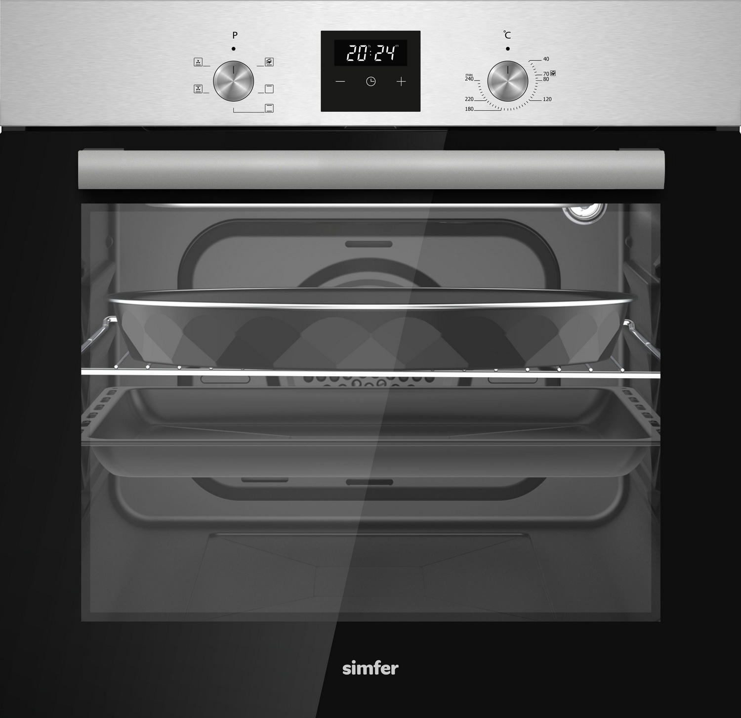

Электрический духовой шкаф Simfer B6EM66025 нержавеющая сталь