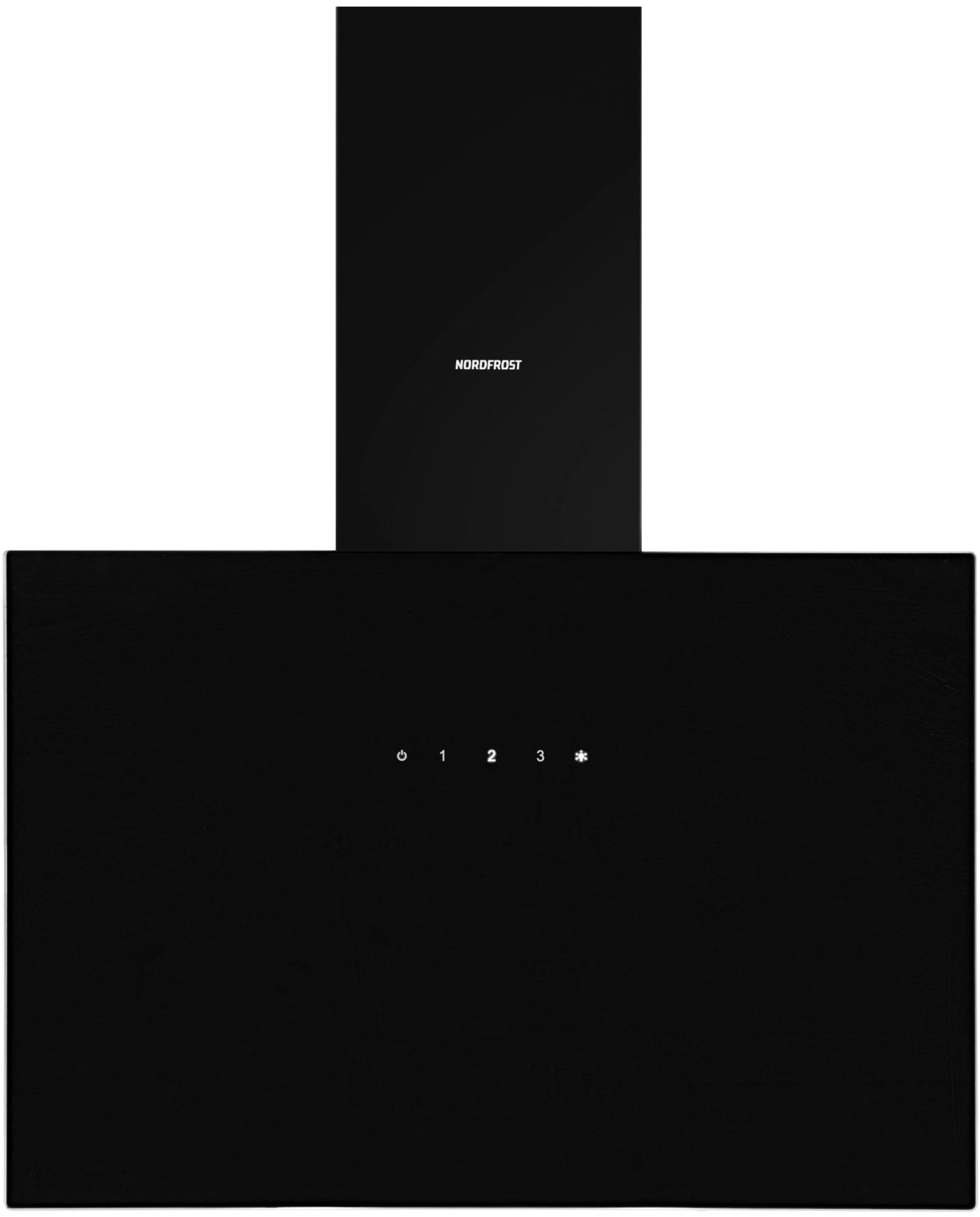 Изображение товара Вытяжка NordFrost HM 6080 черная наклонная 75x59.5x38.3см 750м3/ч сенсорная LED