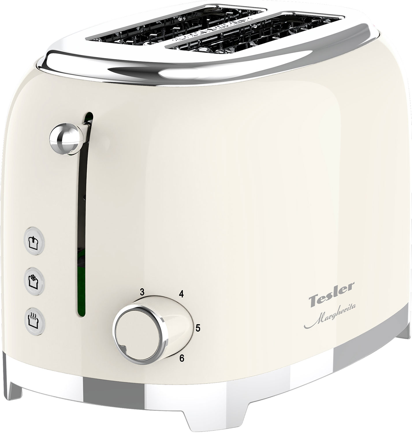 Изображение товара Тостер Tesler TT-260 BEIGE с функциями подогрева и размораживания