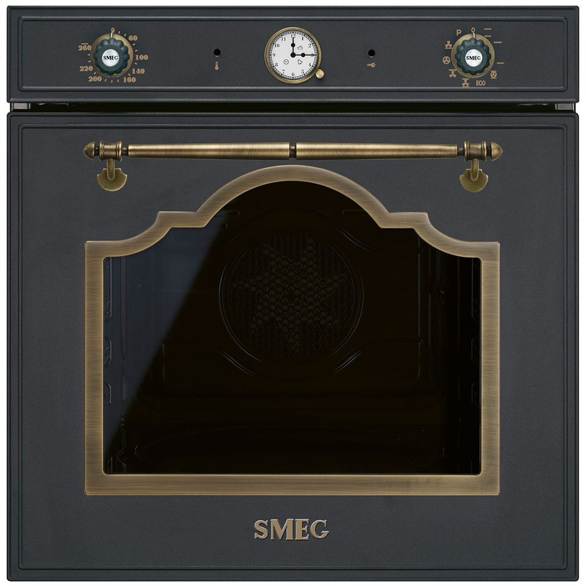 Изображение товара Электрический встроенный духовой шкаф Smeg SFP67C1TAO 65 л антрацит с пиролизом