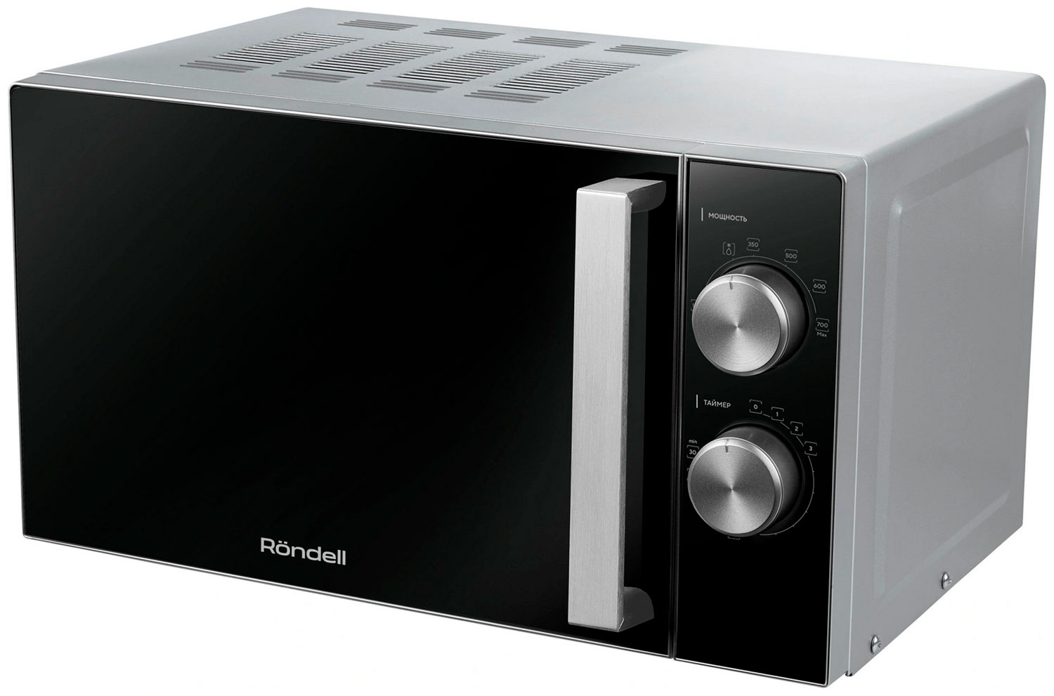 Изображение товара Микроволновая печь Rondell RDE-MW208 20 л 700 Вт серебристо-черная