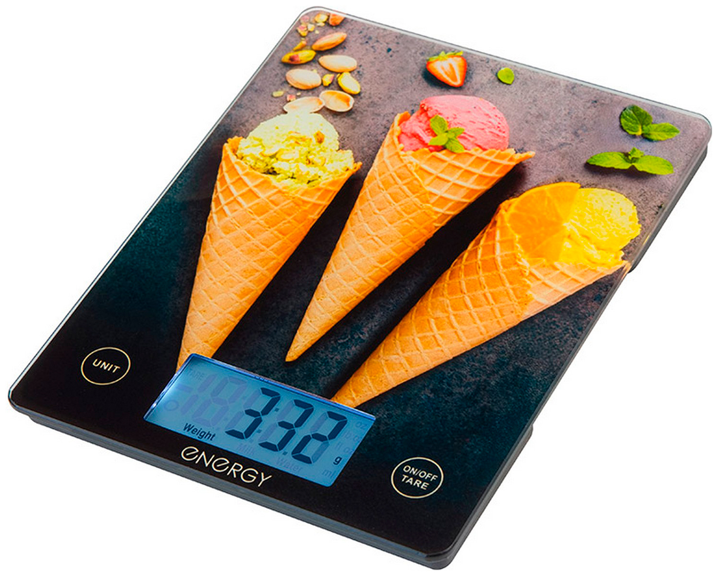 Изображение товара Кухонные электронные весы Energy EN-433C 10 кг стекло сенсорное управление
