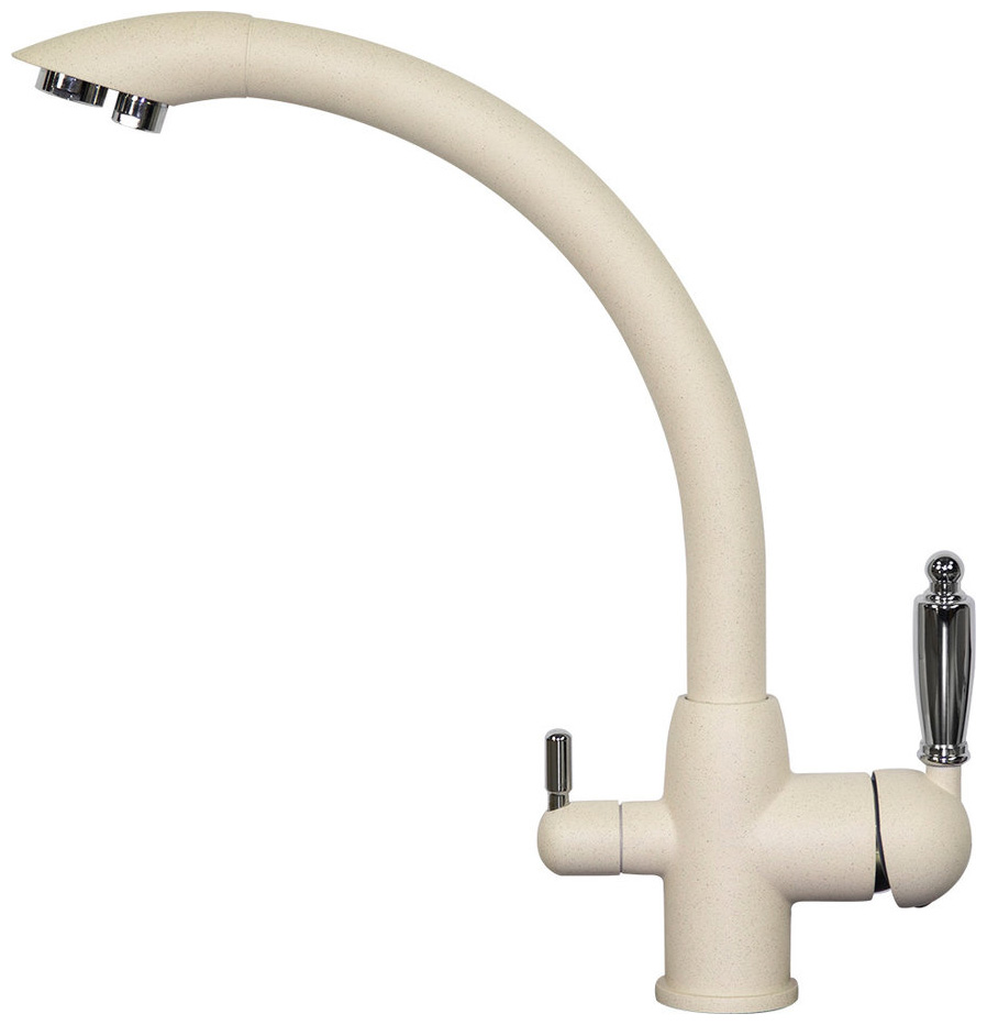 Изображение товара Кухонный смеситель Zigmund & Shtain 1500 каменная соль однорычажный для фильтрованной воды