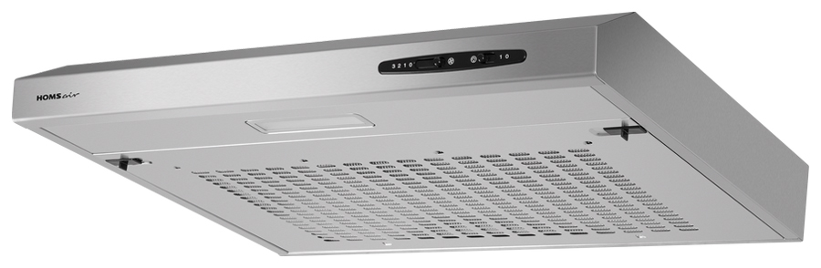 Изображение товара Вытяжка Homsair Horizontal 60 для кухни с механическим управлением нержавеющая сталь