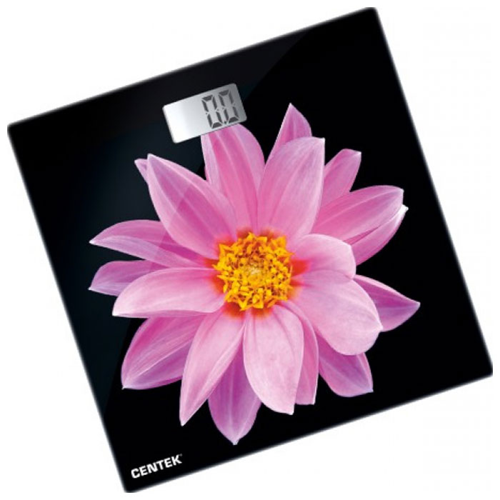 Весы напольные Centek CT-2416 Pink Flower весы напольные centek ct 2430 3d