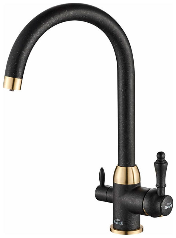 Изображение товара Кухонный смеситель Zorg SH 723 BLACK BR под фильтр 2 в 1 латунь бронза
