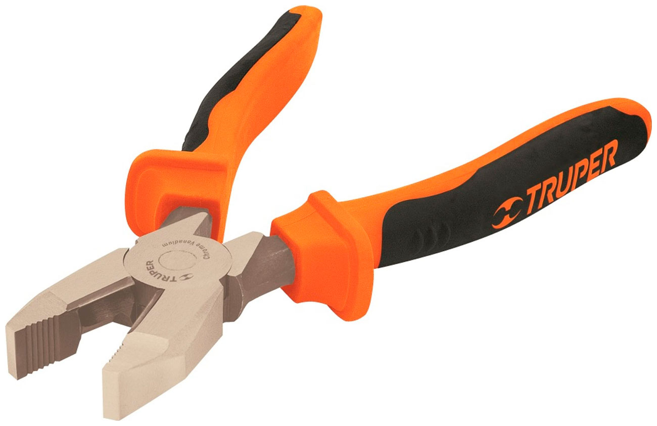 Изображение товара Профессиональные плоскогубцы Truper 230 мм с диэлектрическим покрытием