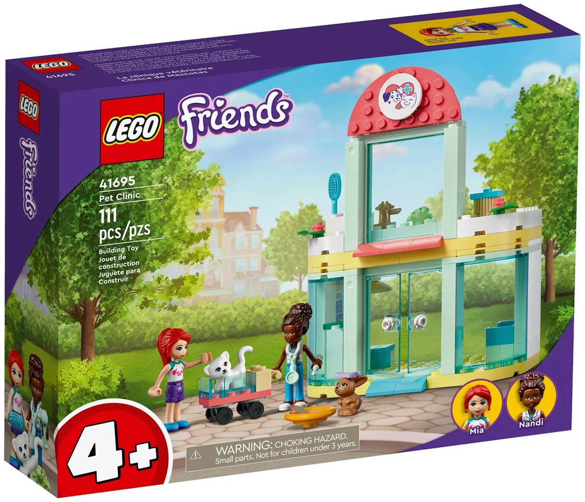 цена Конструктор Lego Friends Клиника для домашних животных 41695
