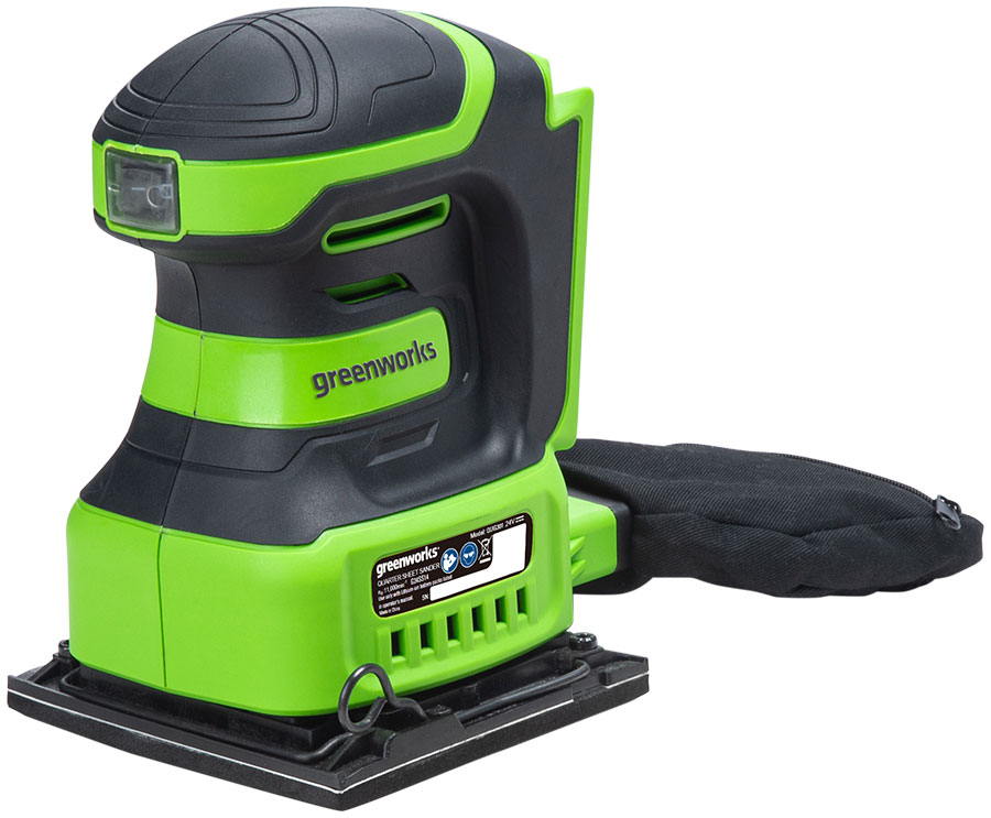 Плоскошлифовальная машина Greenworks G24SS14, 24 В, без АКБ и ЗУ