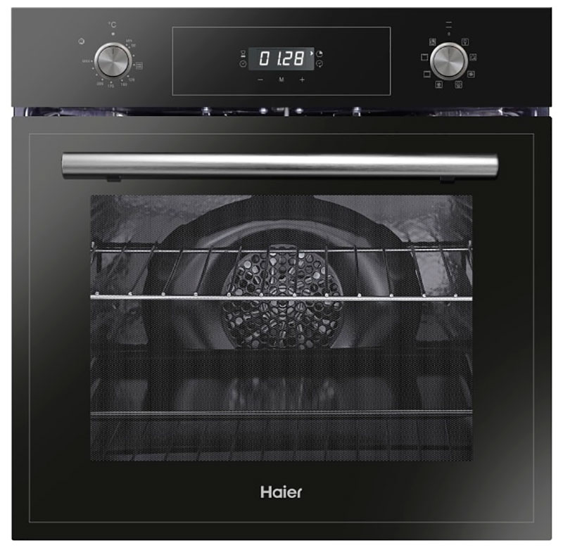 Электрический духовой шкаф Haier HOD-PM08TGB, черный, с конвекцией Электрический духовой шкаф Haier HOD-PM08TGB, черный, с конвекцией