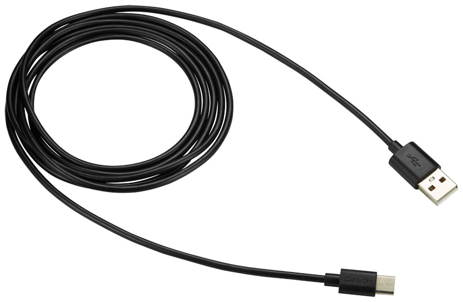 цена Кабель для зарядки и передачи данных Canyon USB Type C - USB 20 UC-2 3.5 мм 1.8 м черный CNE-USBC2B