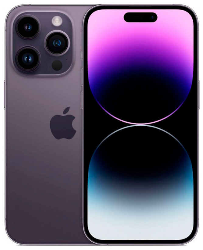 Смартфон Apple iPhone 14 Pro 256Gb темно-фиолетовый A2889 цена и фото