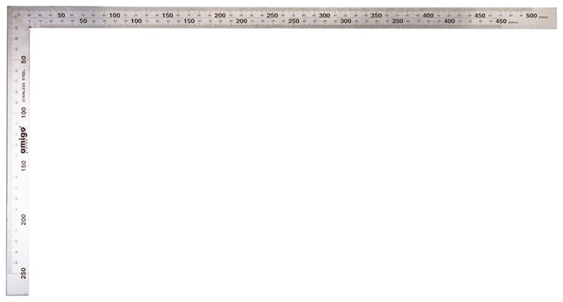 Изображение товара Угольник измерительный Amigo 500x250 мм 75050